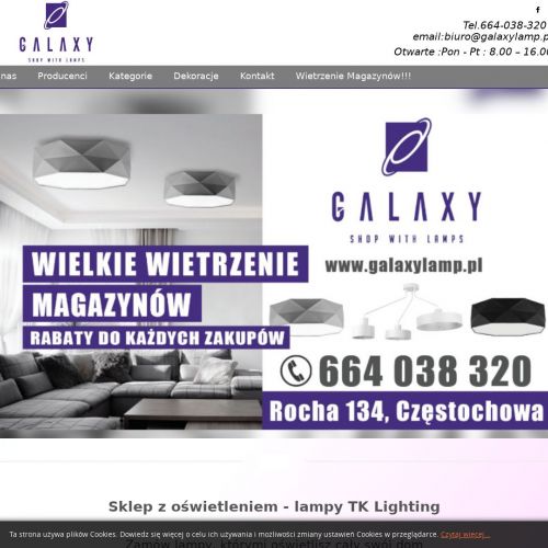 Lampy podłogowe, sufitowe oraz wiszące