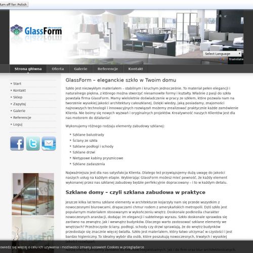 Szklane drzwi i schody