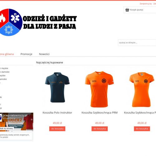 Męskie i damskie bluzy ratownicze oraz strażackie