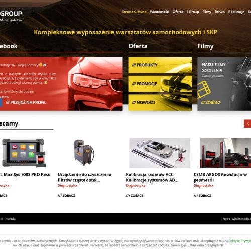 Analizator spalin i platformy parkingowe