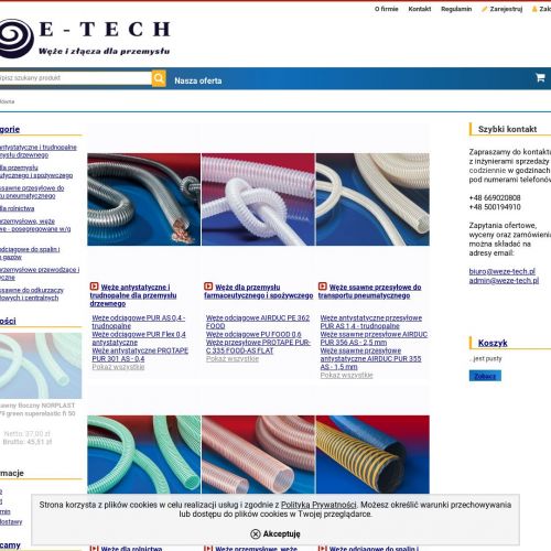 Węże wyciągowe i wentylacyjne