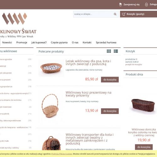 Kosze wiklinowe na rower