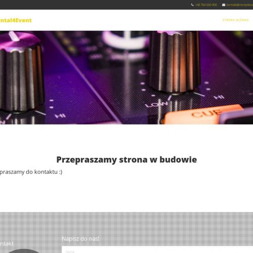 Obsługa techniczna imprez