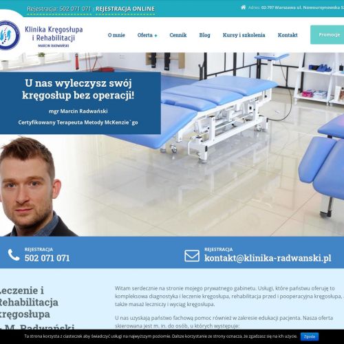 Gabinet rehabilitacji w Warszawie