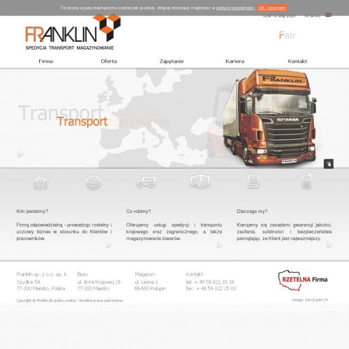 Firma spedycyjna przy granicy z Niemcami