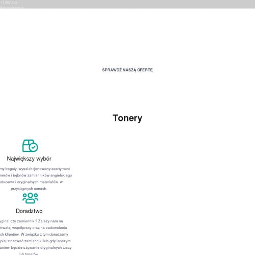 Tonery do drukarek w dobrej cenie