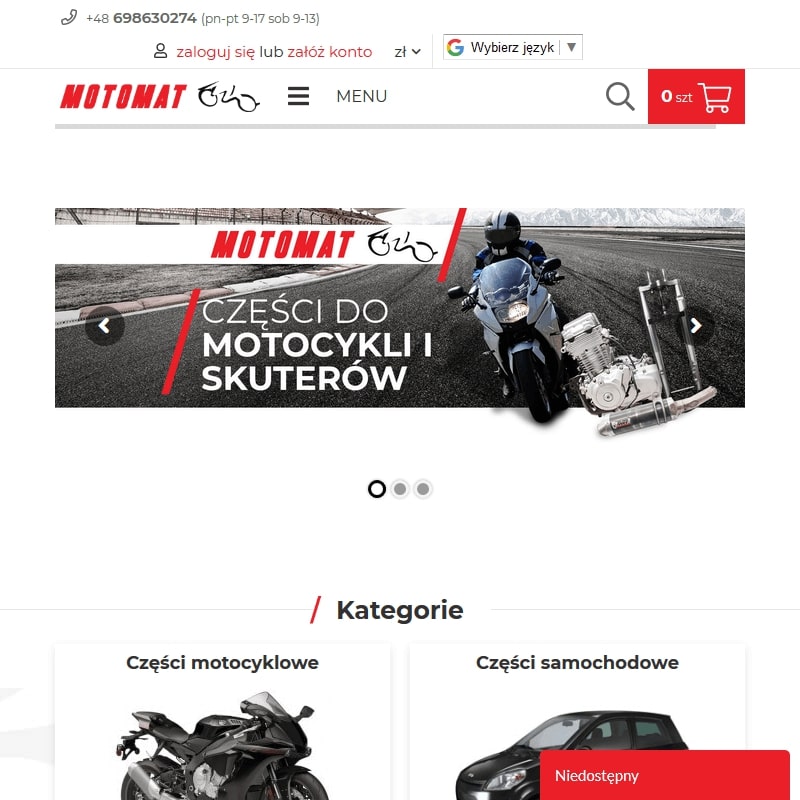 Części motocyklowe Yamaha