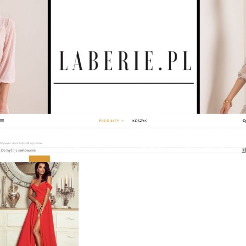 Dzianinowa sukienka z koronką