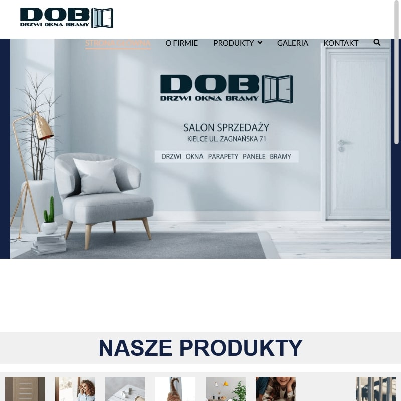 Drzwi aluminiowe i drzwi wewnętrzne