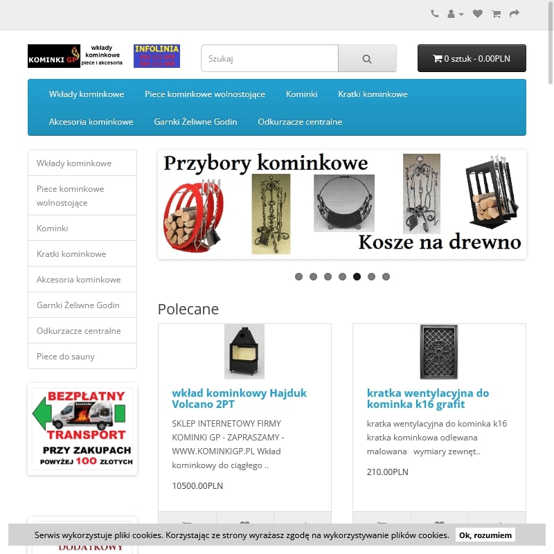 Gazowe wkłady kominkowe