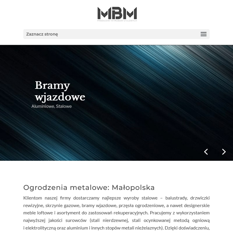 Ogrodzenia metalowe i bramy wjazdowe