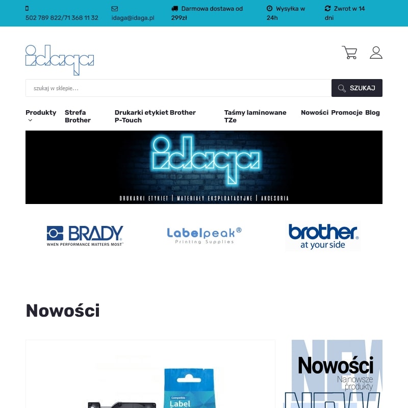 Drukarki etykiet samoprzylepnych Brother