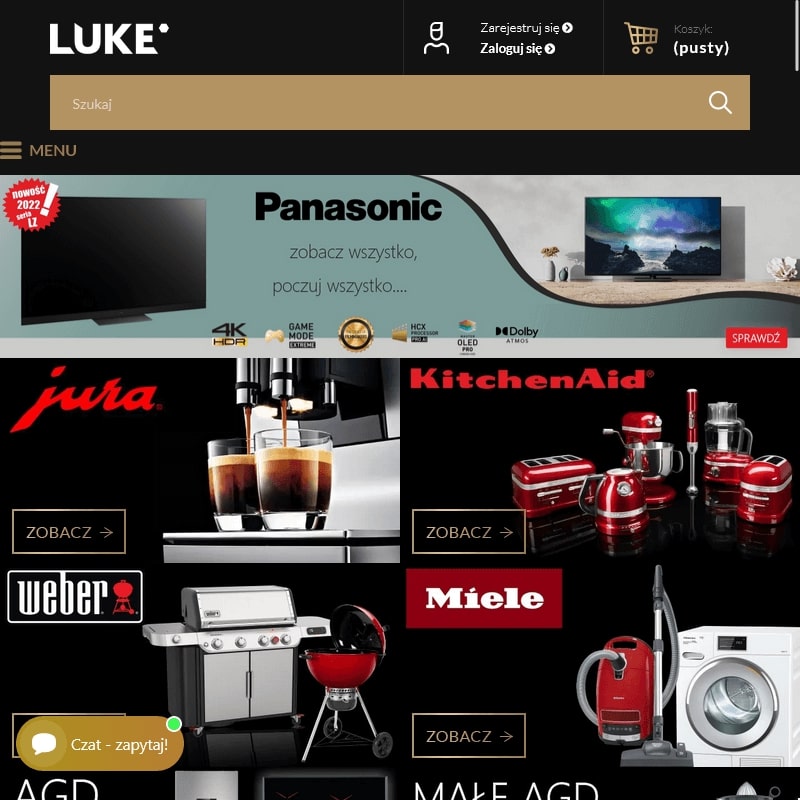 Wolnostojące kuchenki elektryczne