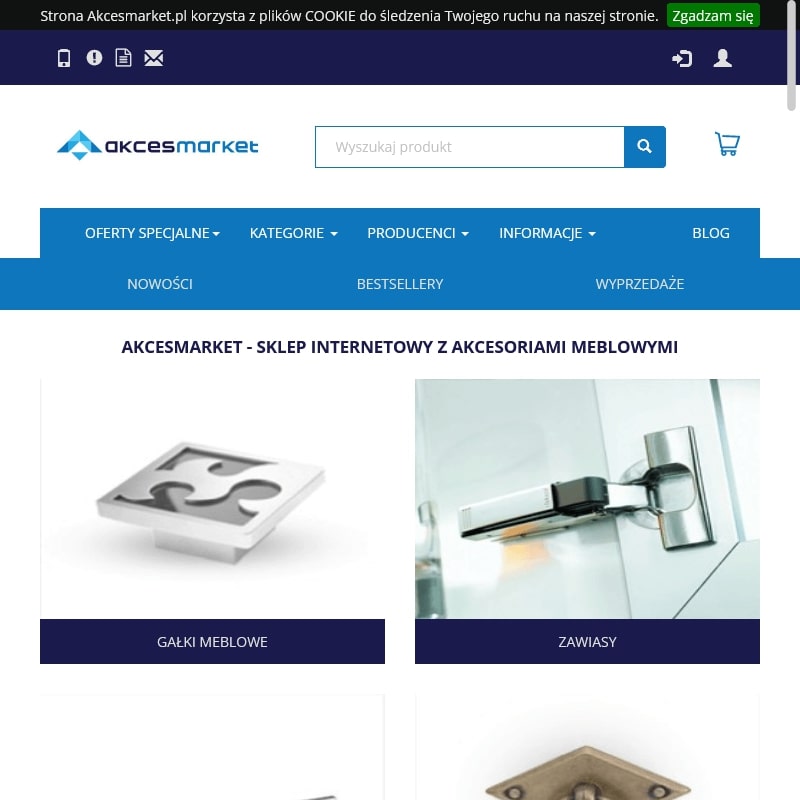 Systemy cargo i szuflady Blum Tandem