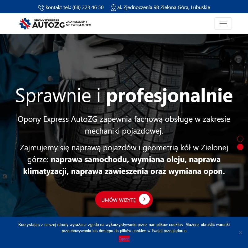 Serwis ogumienia w Zielonej Górze.