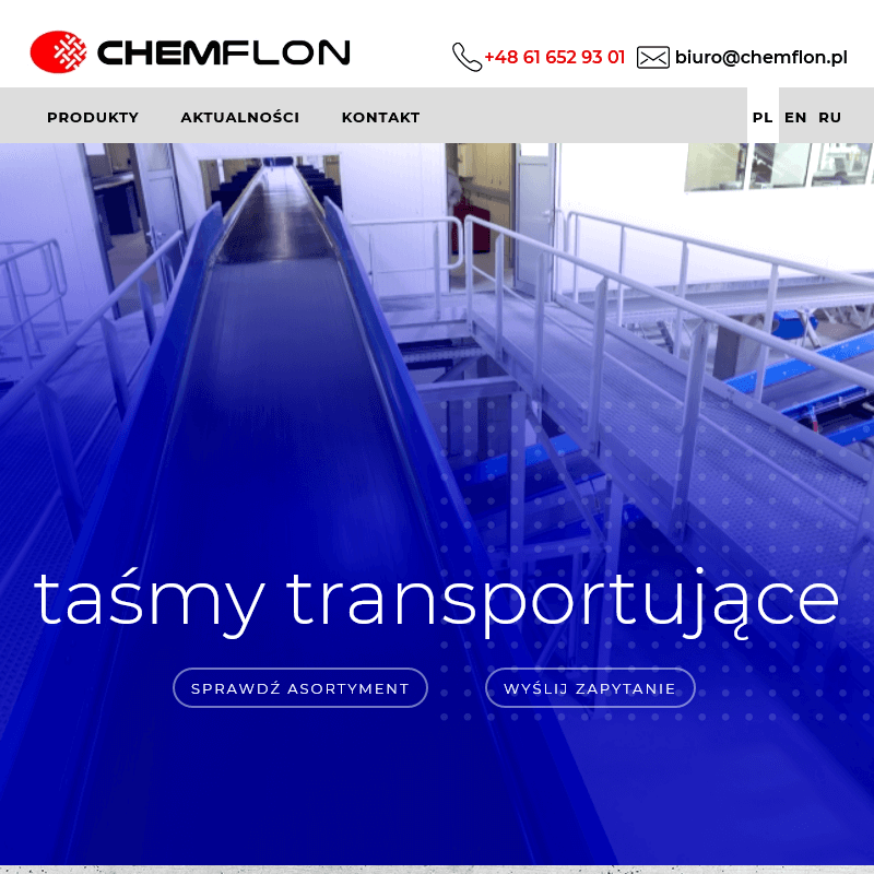 Ceratki teflonowe i siatkowe taśmy transportujące