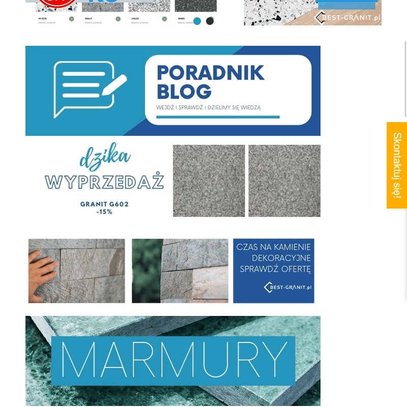 Lastryko i granitowe płomieniowane