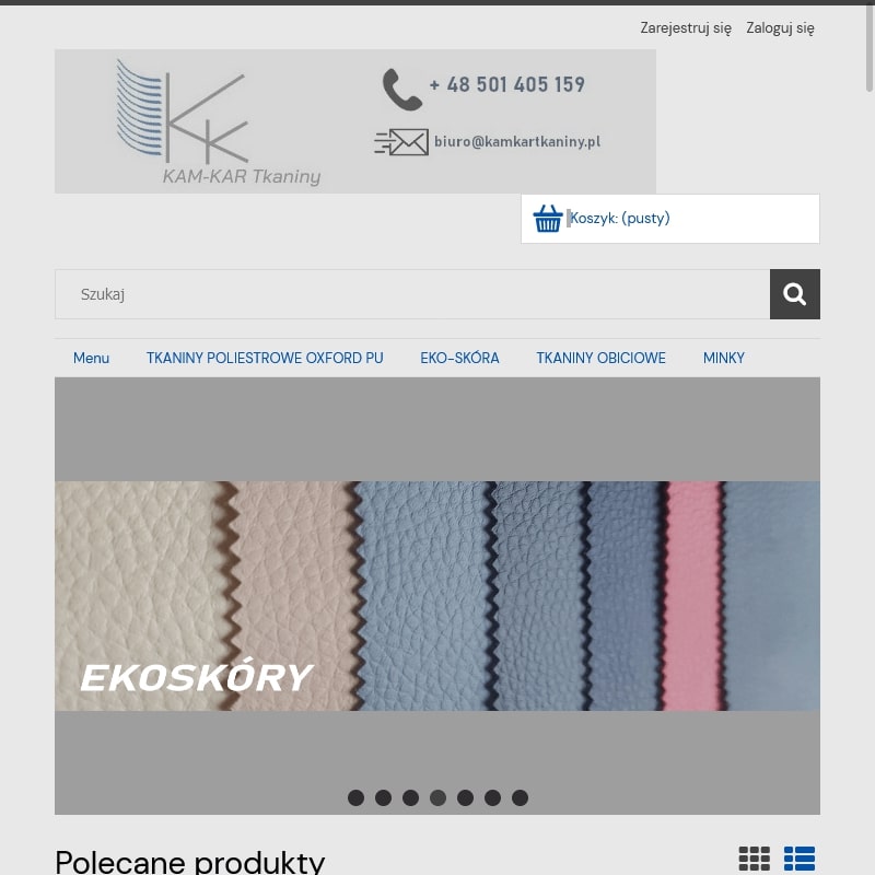 Tkaniny obiciowe z weluru