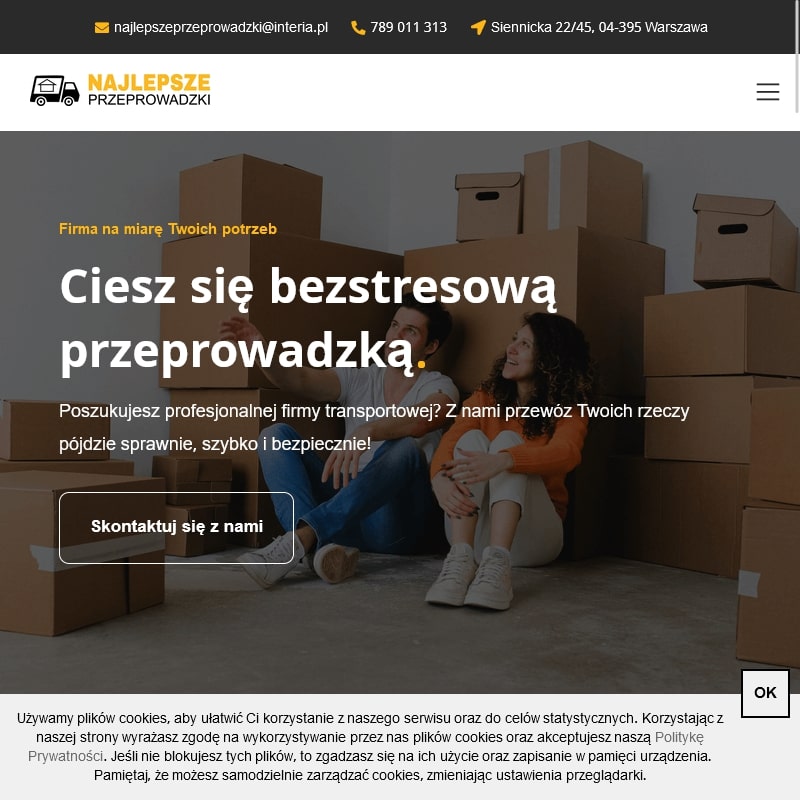 Przewóz mebli w Warszawie