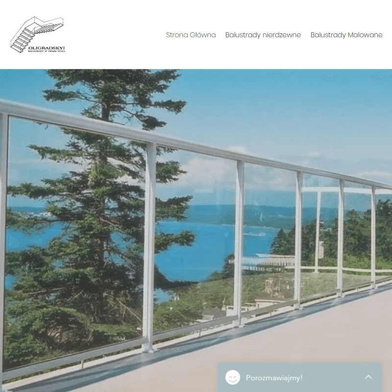 Balustrada na taras ze stali nierdzewnej