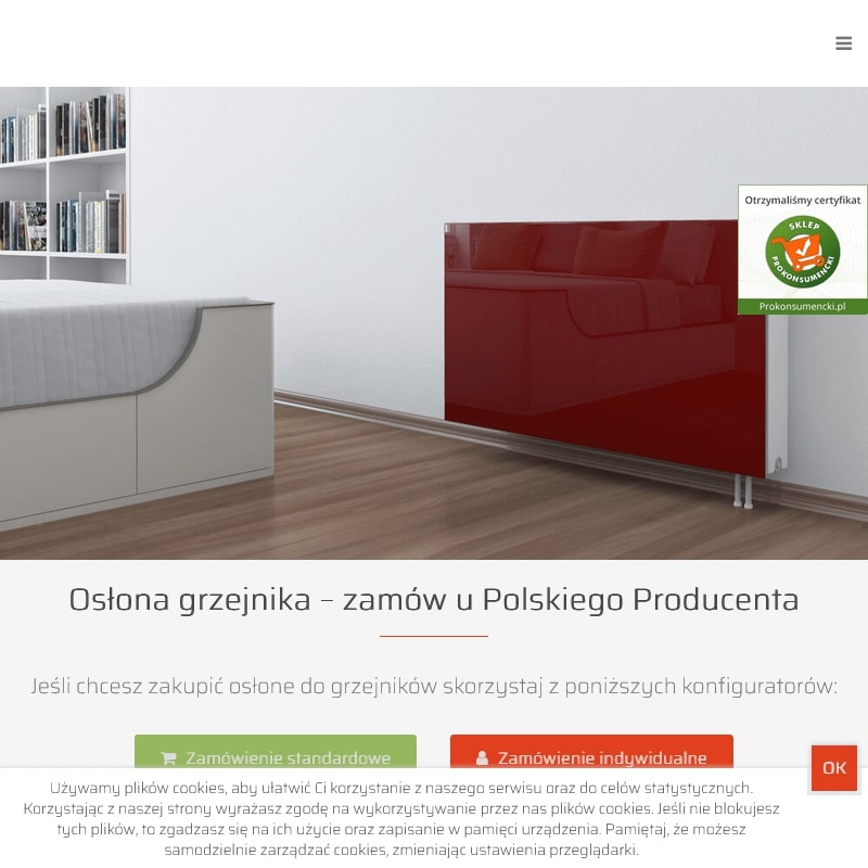 Maskownica na grzejnik