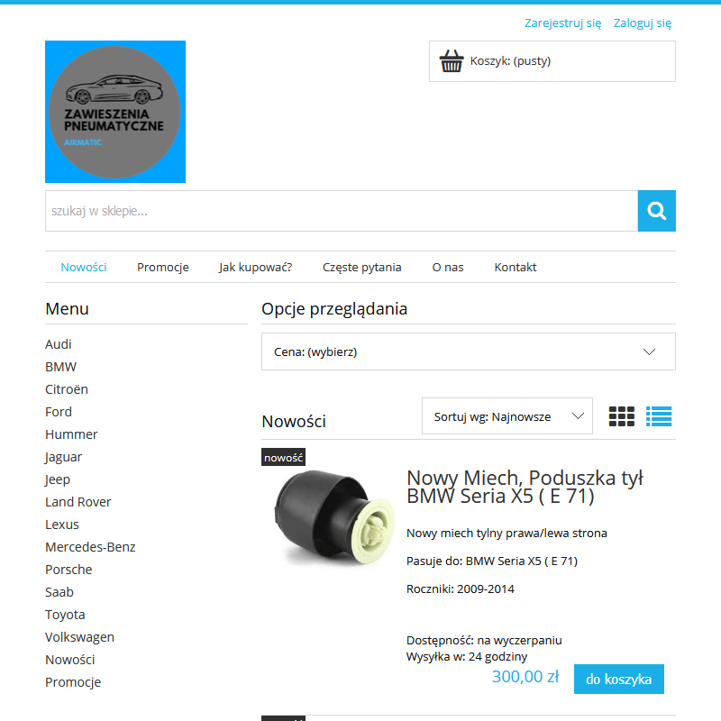 Serwis pneumatyki samochodów Porsche